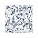 1/3 Carat Loose Moissanite White D Color SQ 3.5mm VVS Certificate Princess 3.5x3 - Syzjewelry